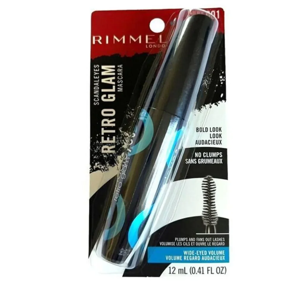 RIMMEL LONDON Scandaleyes‎ RETRO GLAM Mascara Waterproof / hydrofuge 001 Black